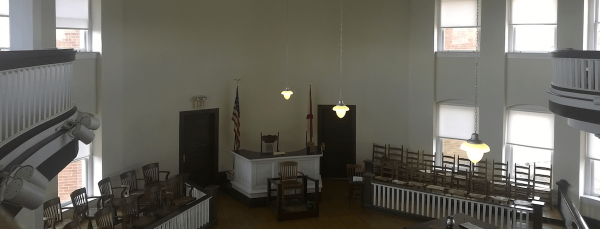 Court Room in To Kill A Mockingbird