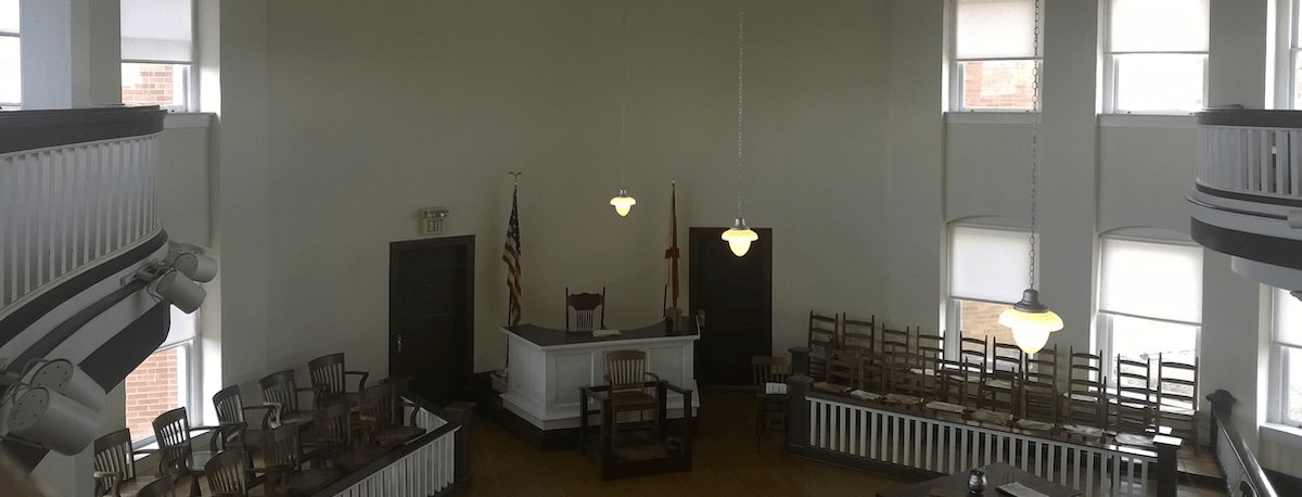 Court Room in To Kill A Mockingbird